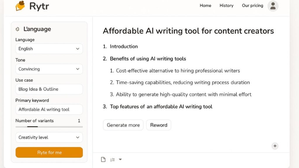 rytr review 2025 affordable ai writing tool for students, freelancers & beginners