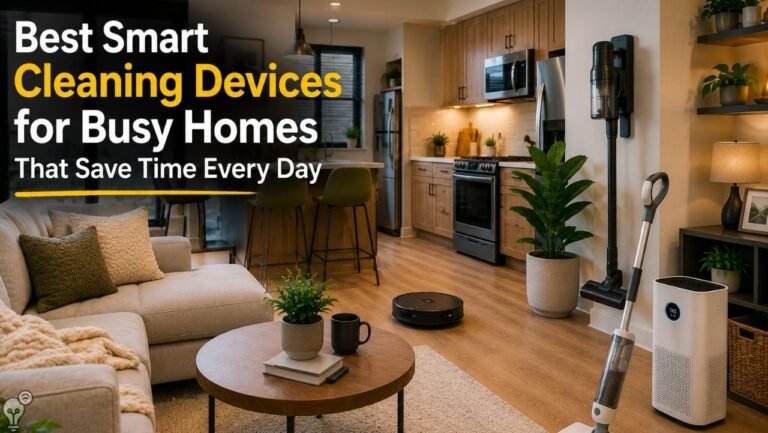 best smart cleaning devices for busy homes that save time every day