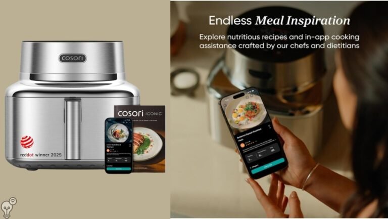 cosori iconic stainless steel 6.5 qt smart air fryer