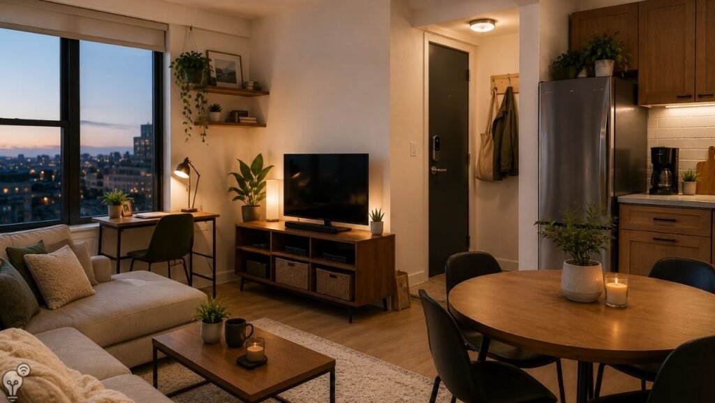 cozy apartment ideas with smart tech that actually improve daily life (1)