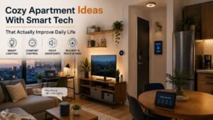 cozy apartment ideas with smart tech that actually improve daily life