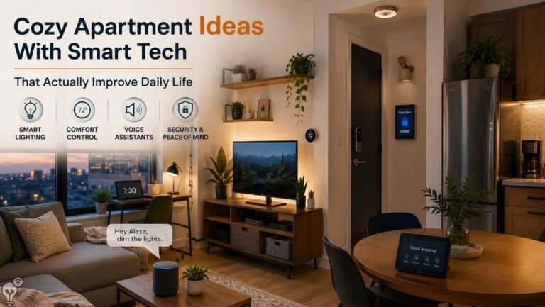 cozy apartment ideas with smart tech that actually improve daily life