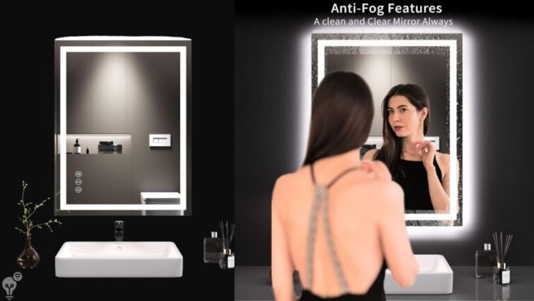 loaao led bathroom mirror with lights