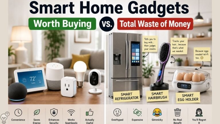 smart home gadgets worth buying vs. total waste of money